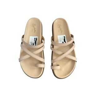 NWT Seychelles Highline Slide leather tan neutral comfy casual boho Sandals 6